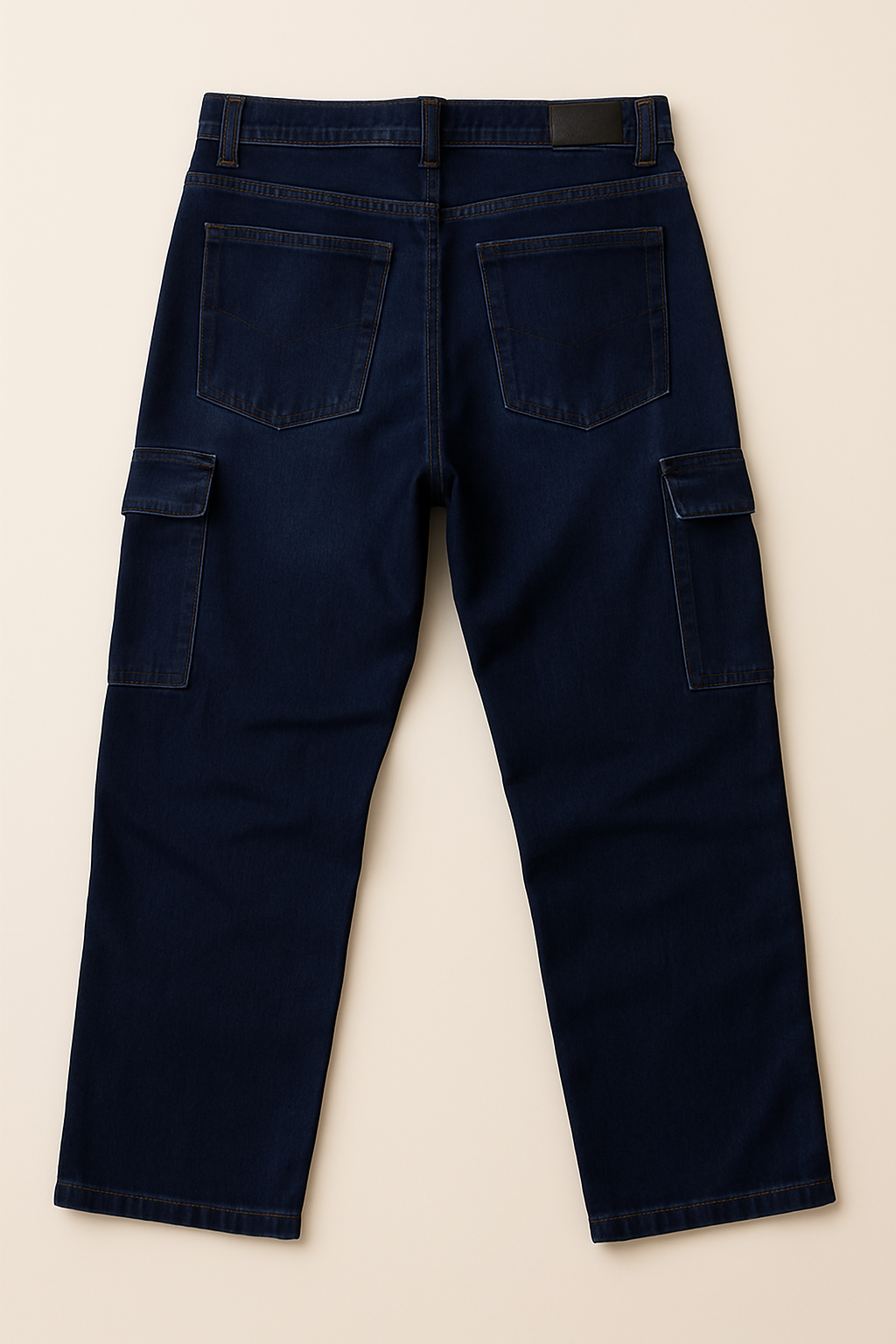 Dark Blue Cargo Jeans