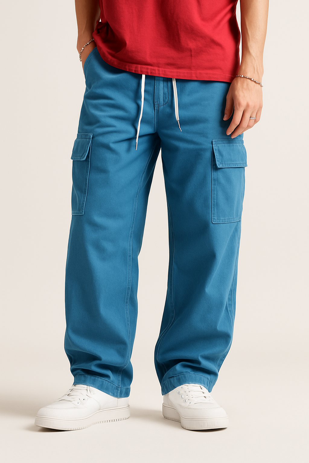 Blue Cargo Jeans