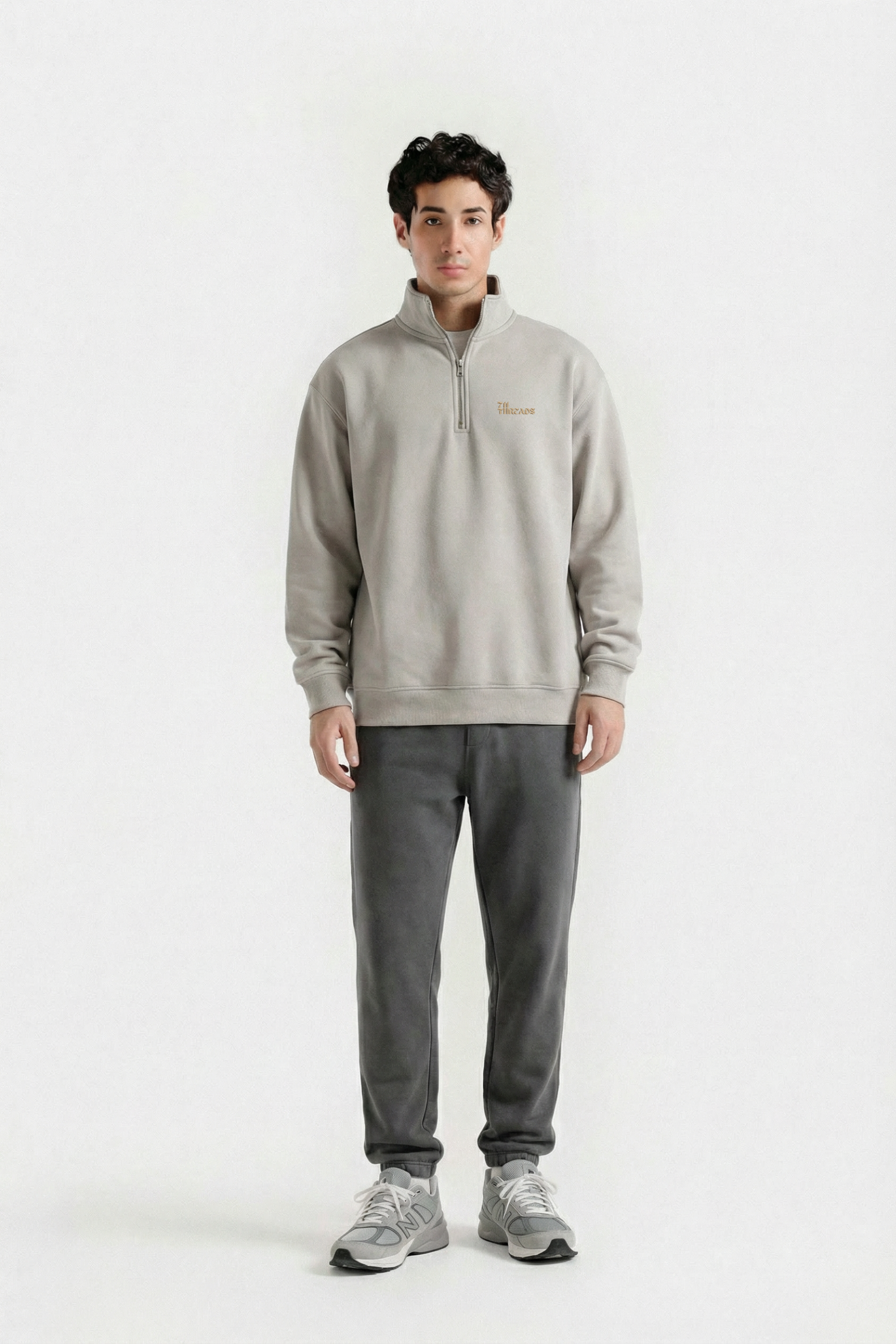 Quarter Zip-Up Sweatshirt – 711 Threads