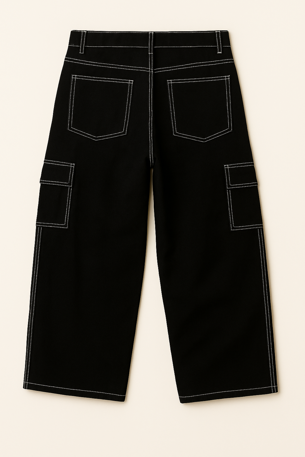 Black White Cargo jeans