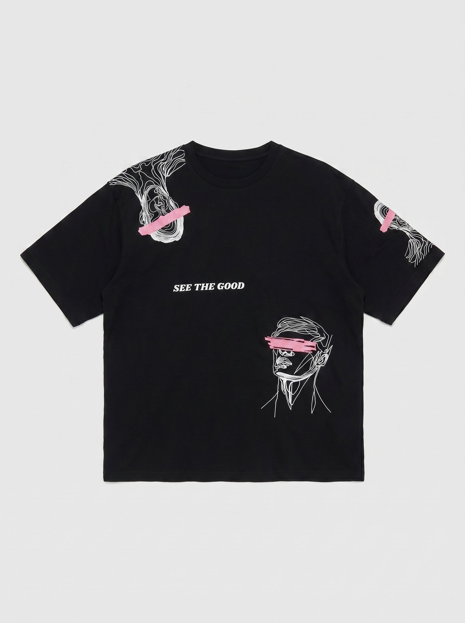 Embroidered See Good T-Shirt