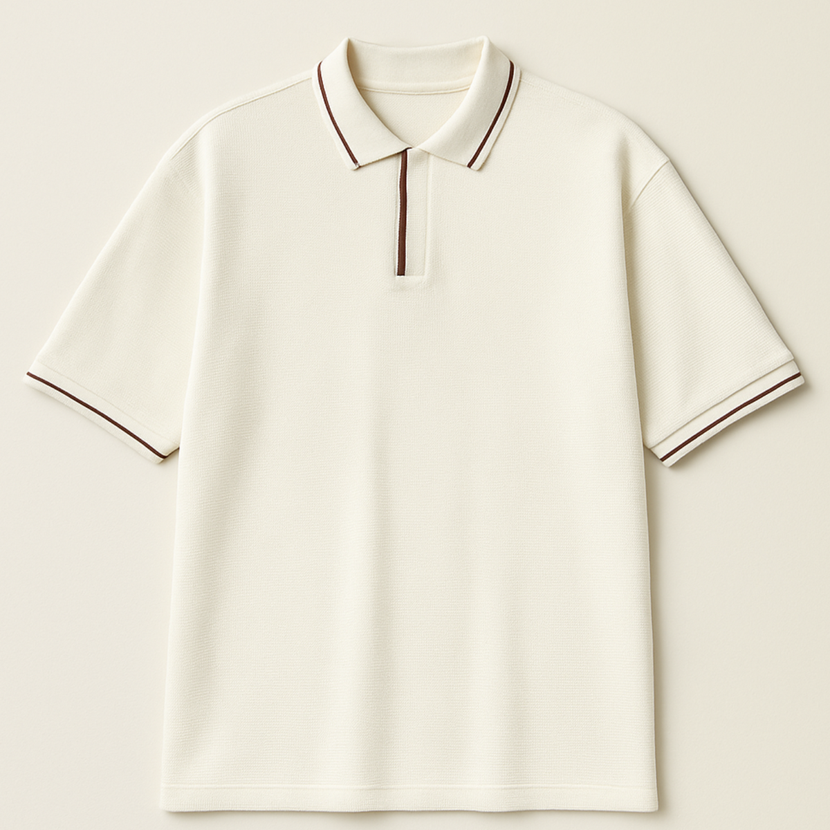 Waffle Knit Oversized Polo – 711 Threads