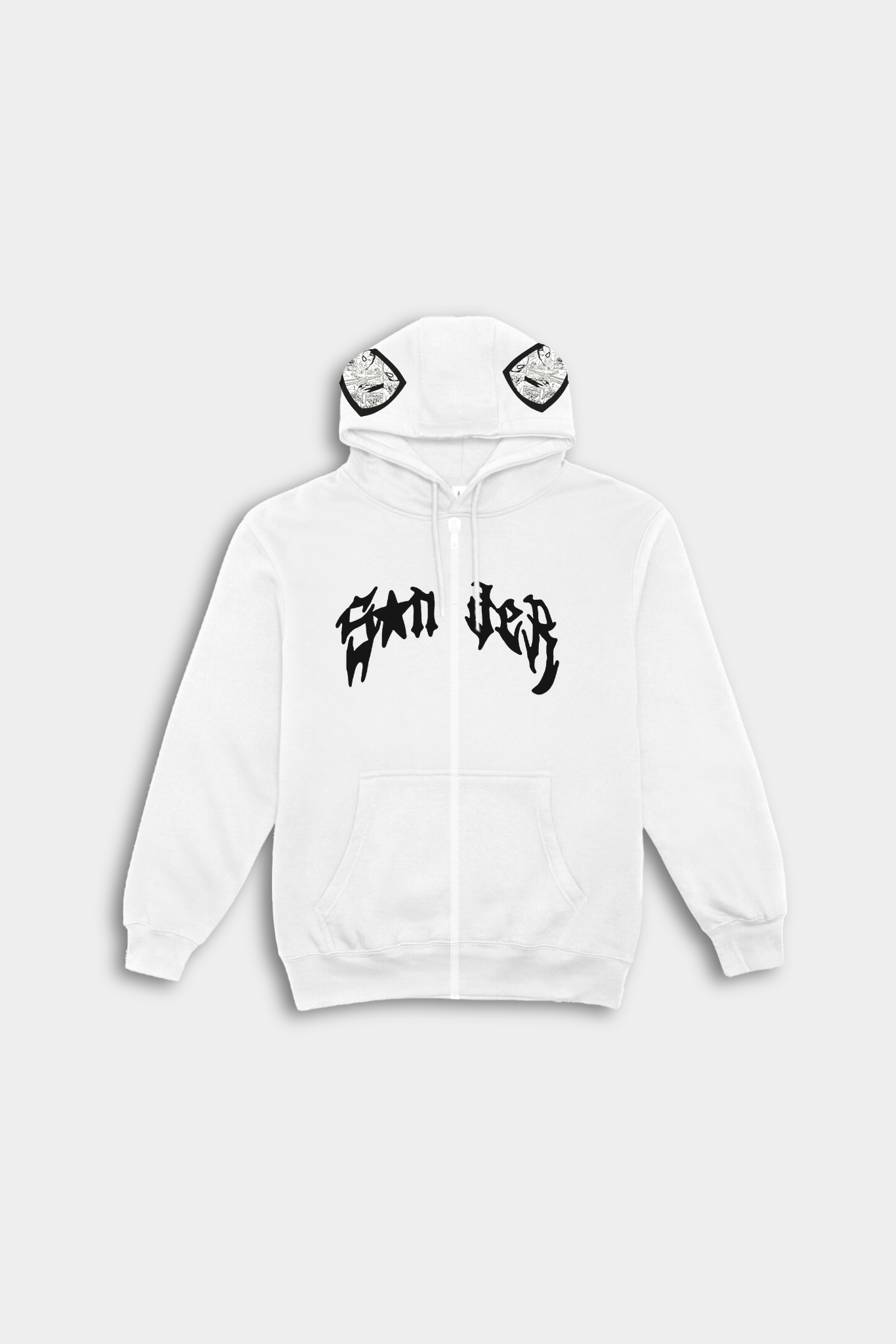 Spider Zipper Hoodie large