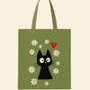 Confused Cat Canvas Bag