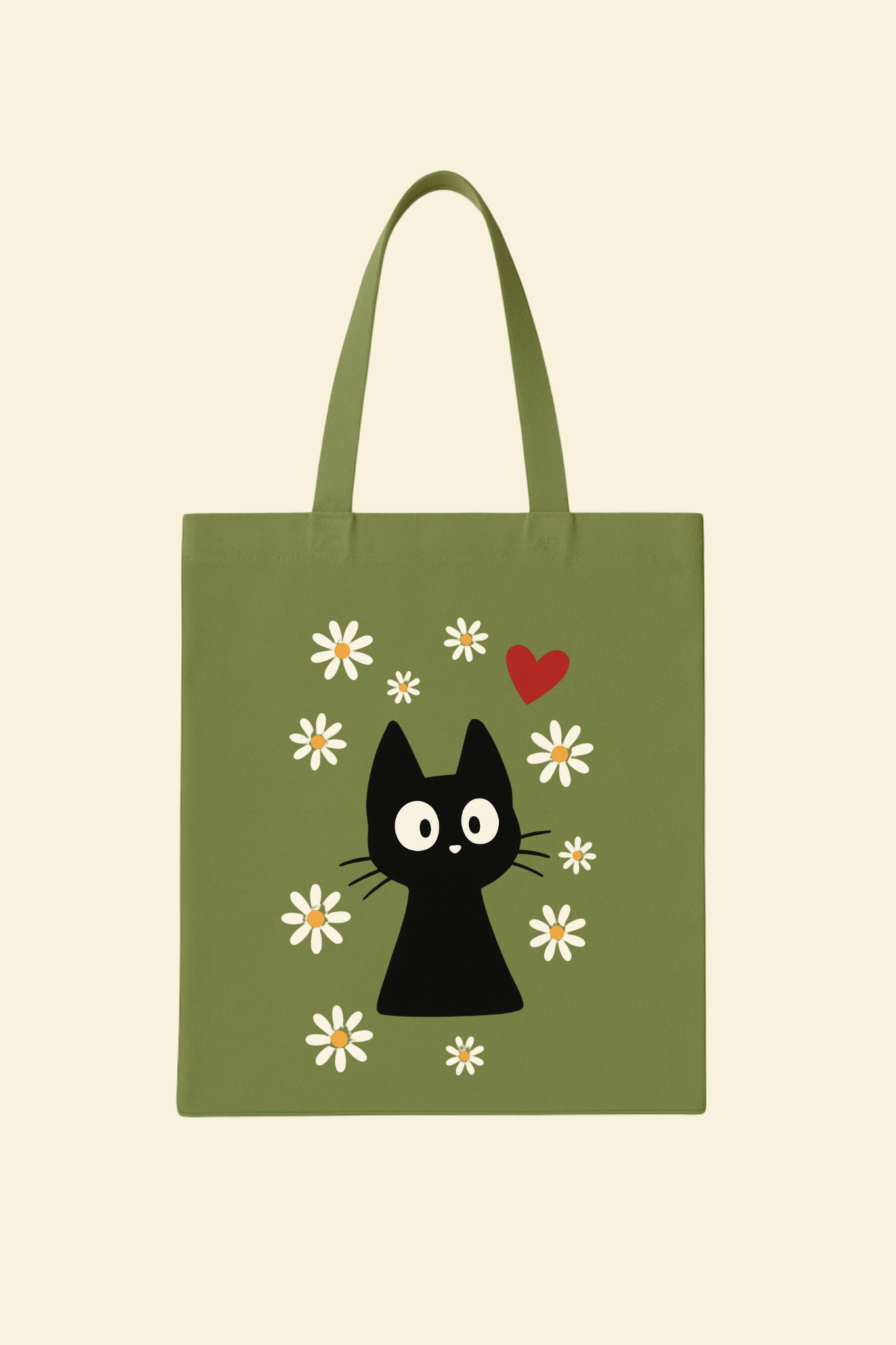 Confused Cat Canvas Bag