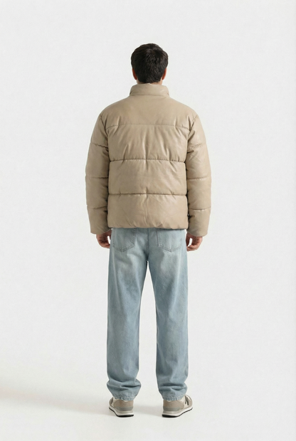 Beige Puffer Jacket