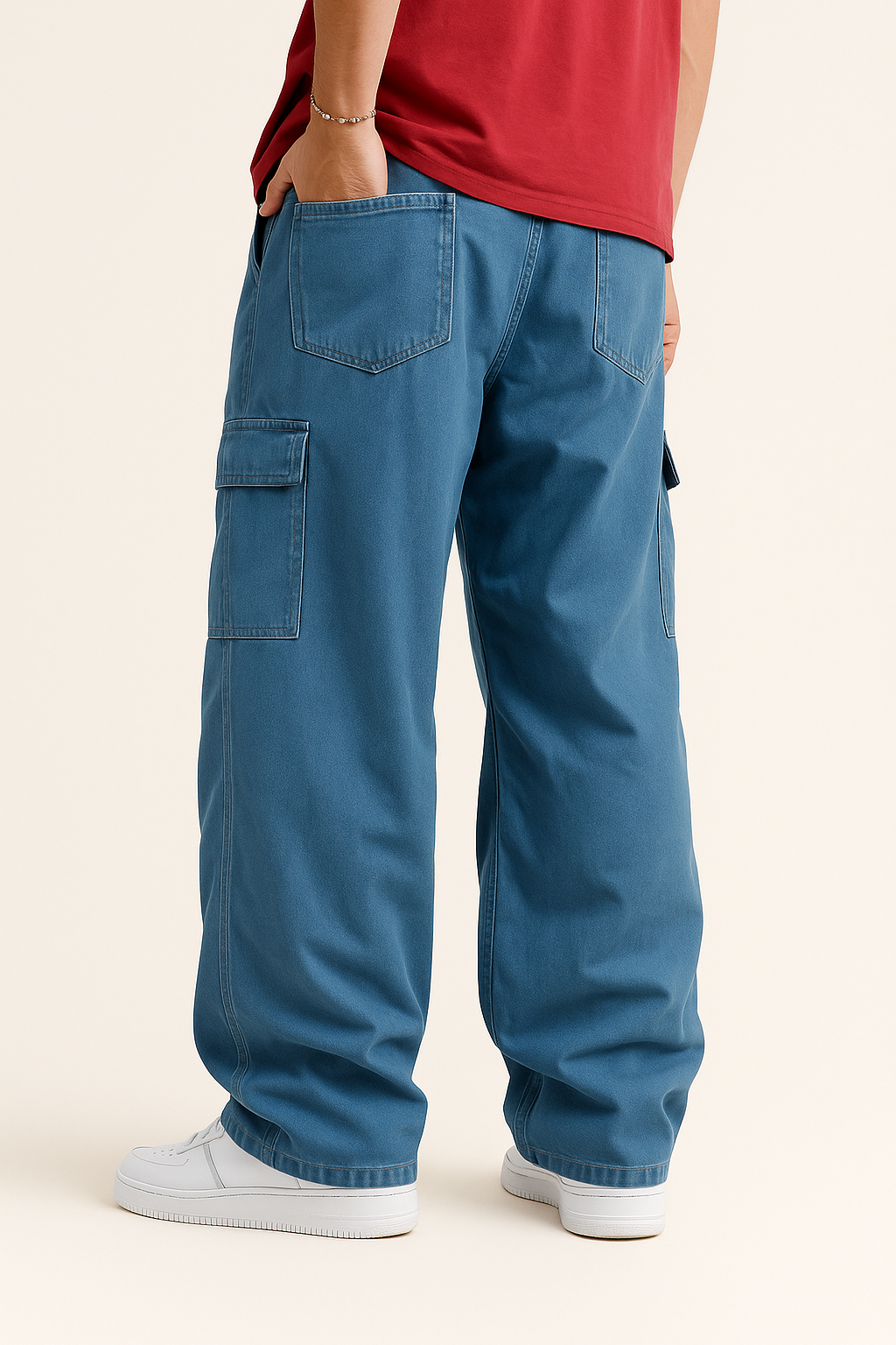 Blue Cargo Jeans