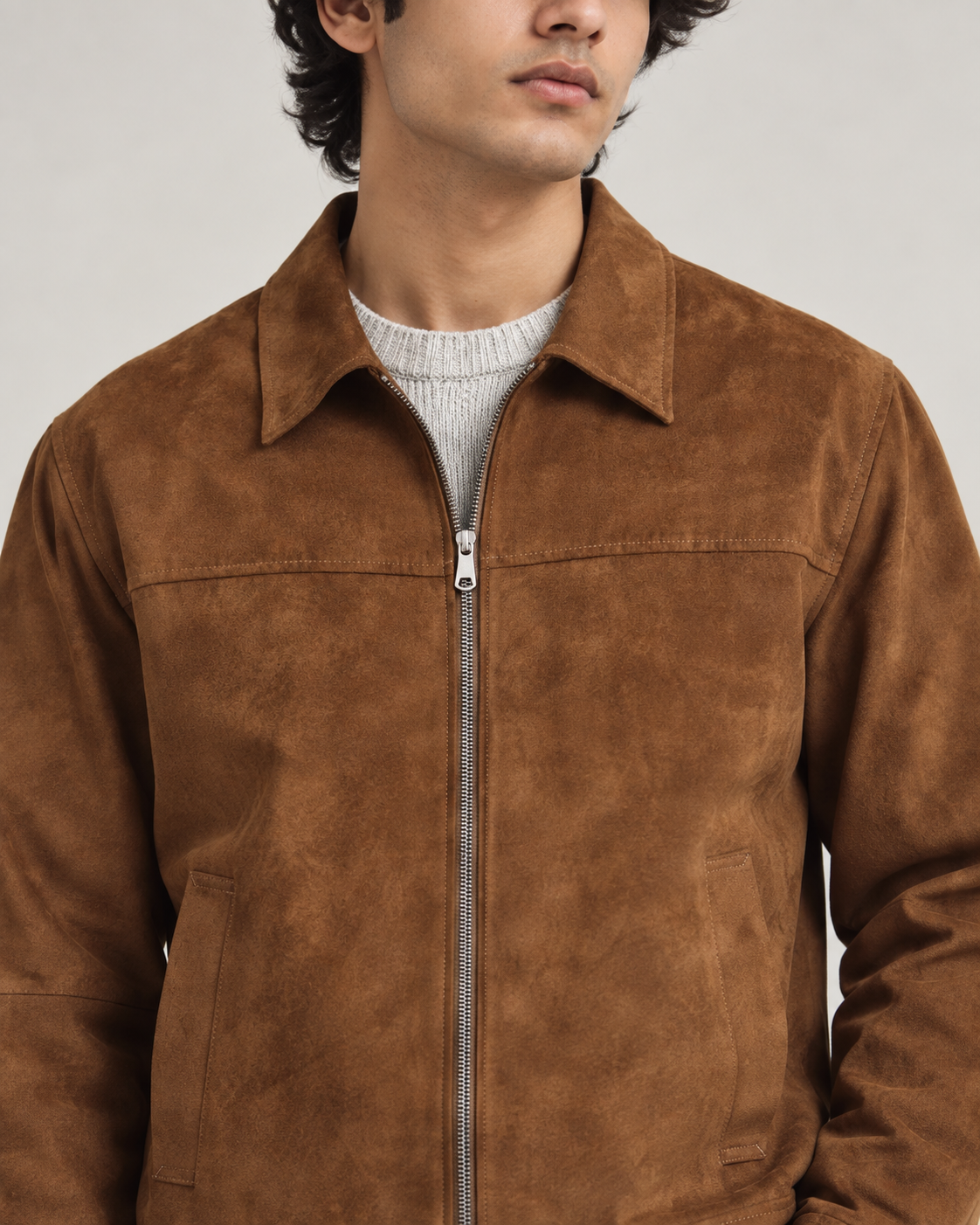 Vintage Suede Zip Jacket