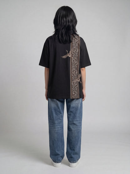 Embroidered Crane T-shirt