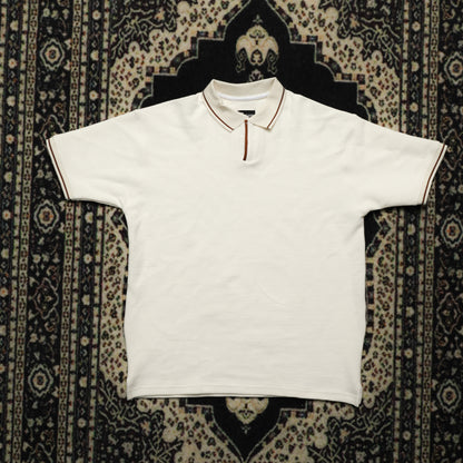 Waffle Knit Oversized Polo