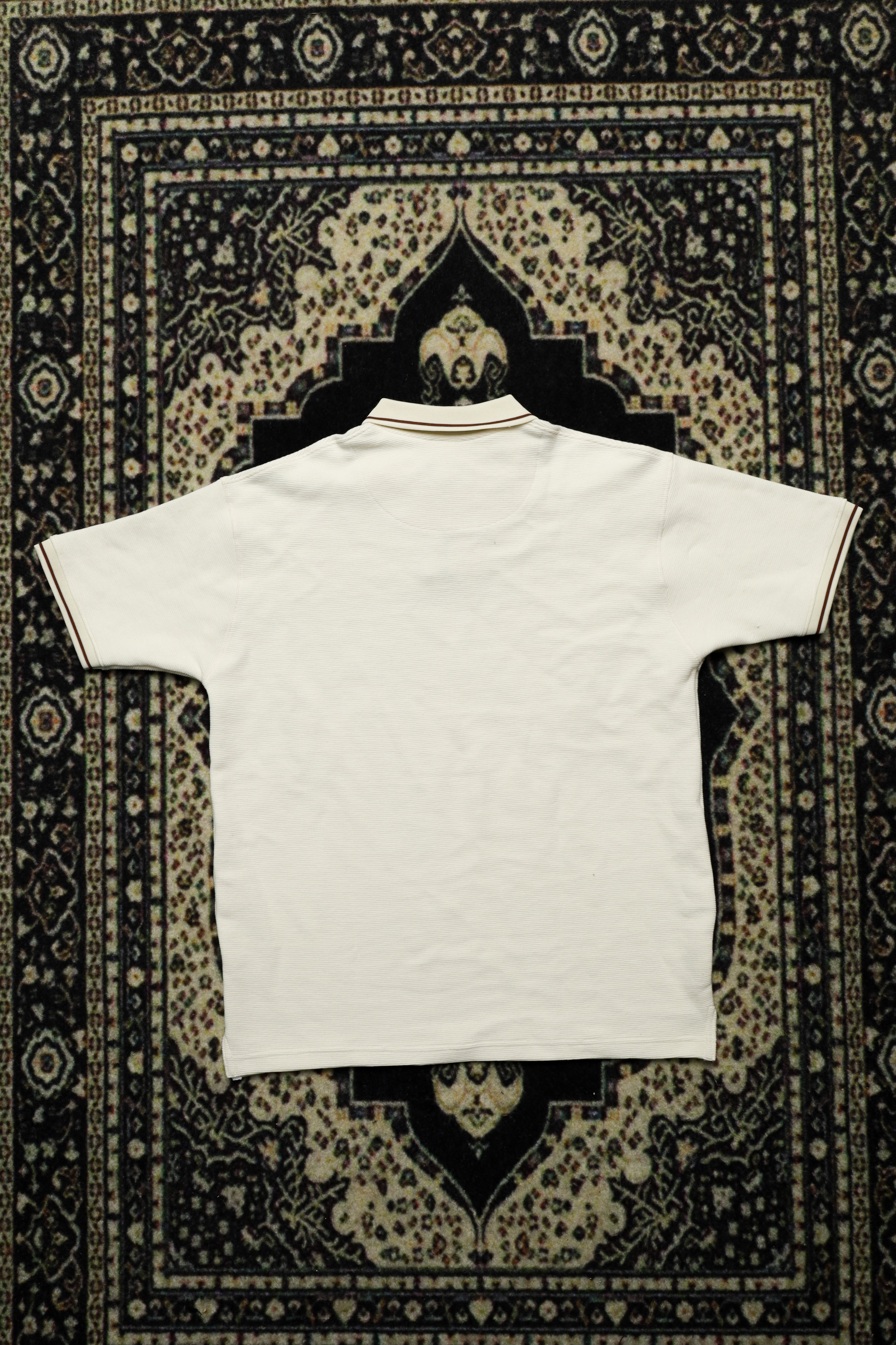 Waffle Knit Oversized Polo