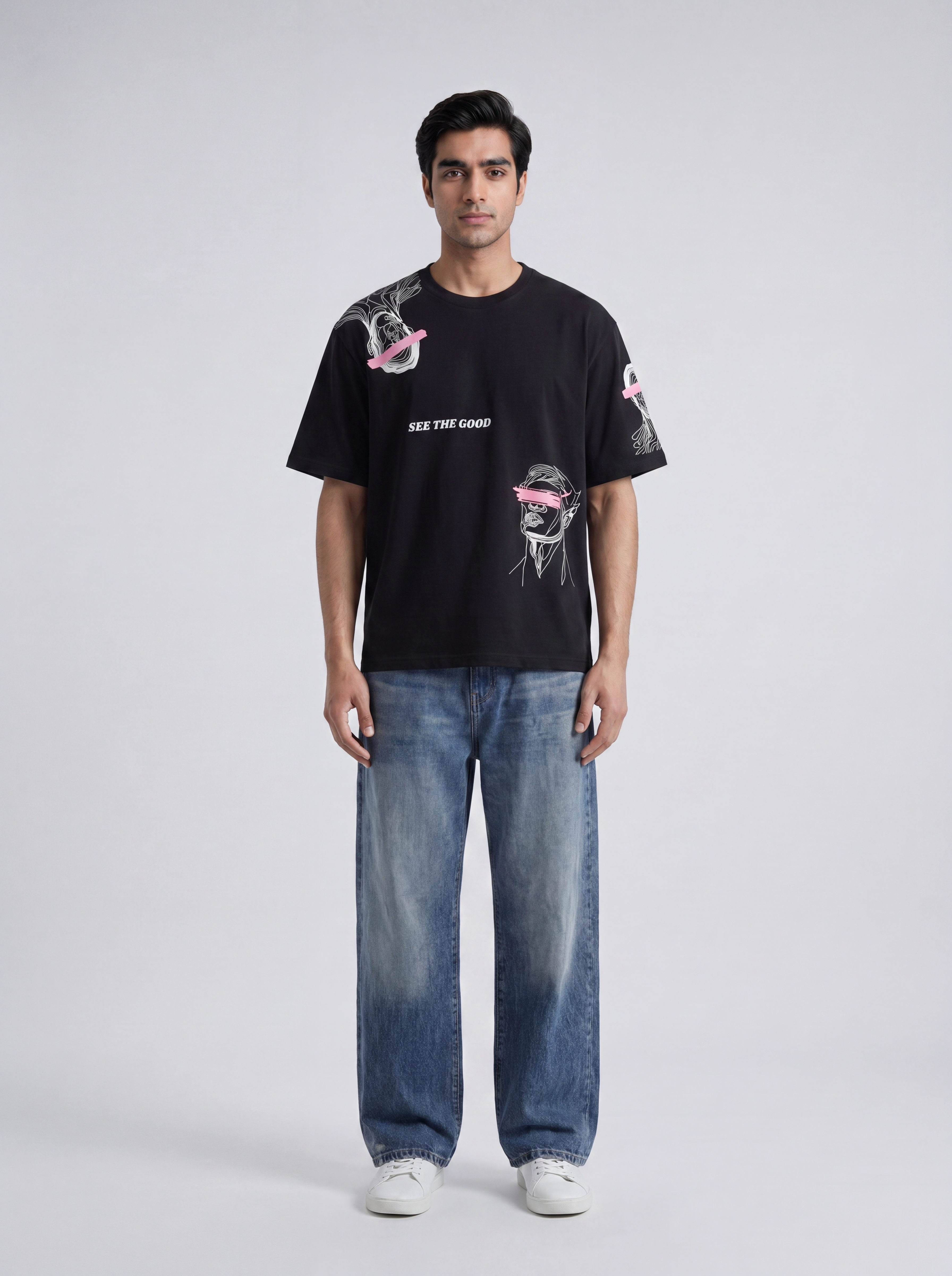 Embroidered See Good T-Shirt