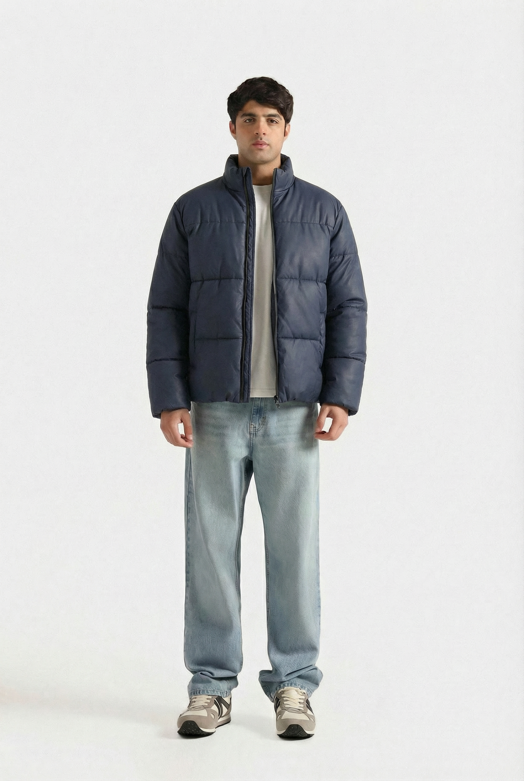 Navy Puffer Jacket