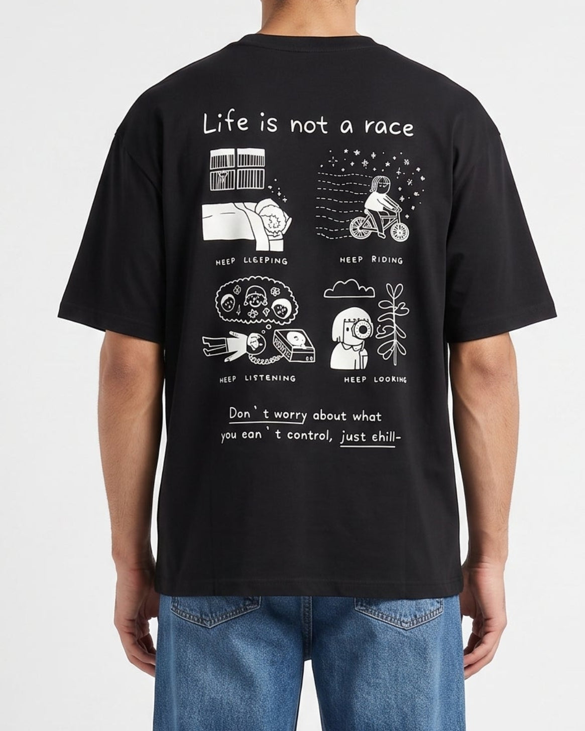 Life not Race Tee • Screen Print