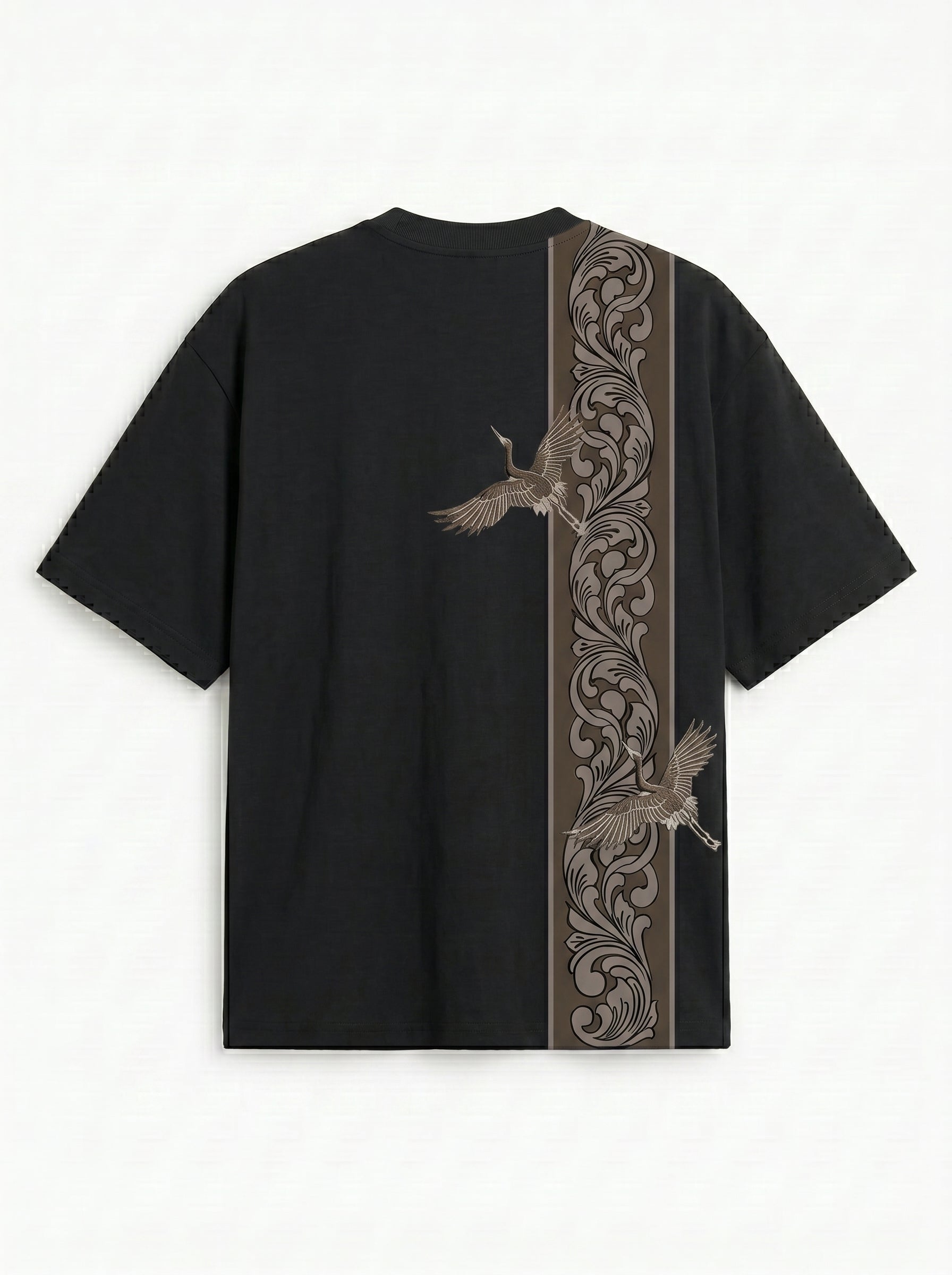 Embroidered Crane T-shirt