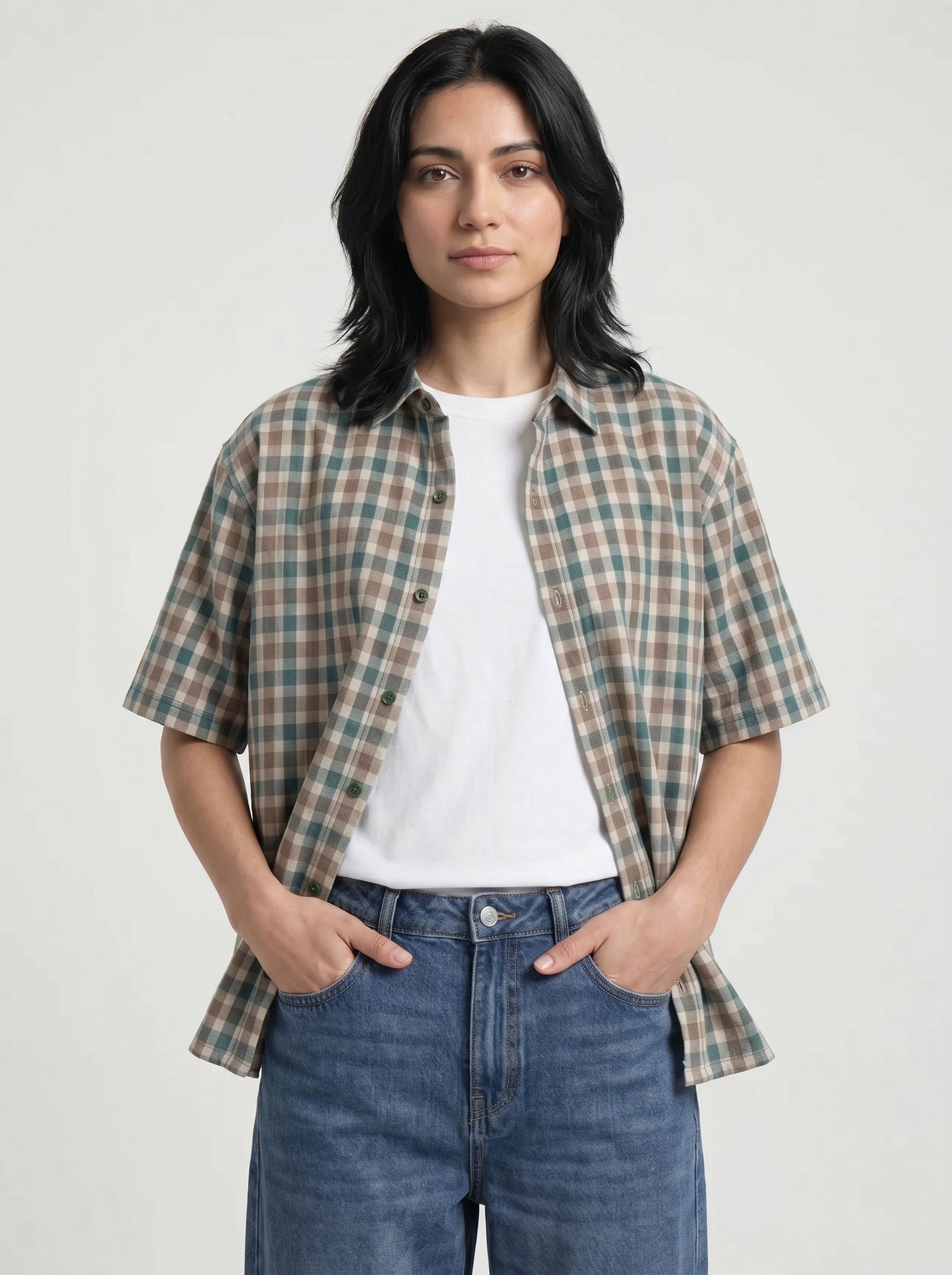 Green Boxy Shirt