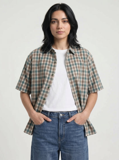 Green Boxy Shirt