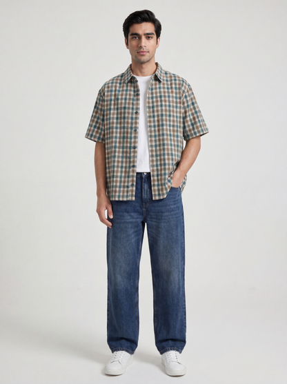 Green Boxy Shirt