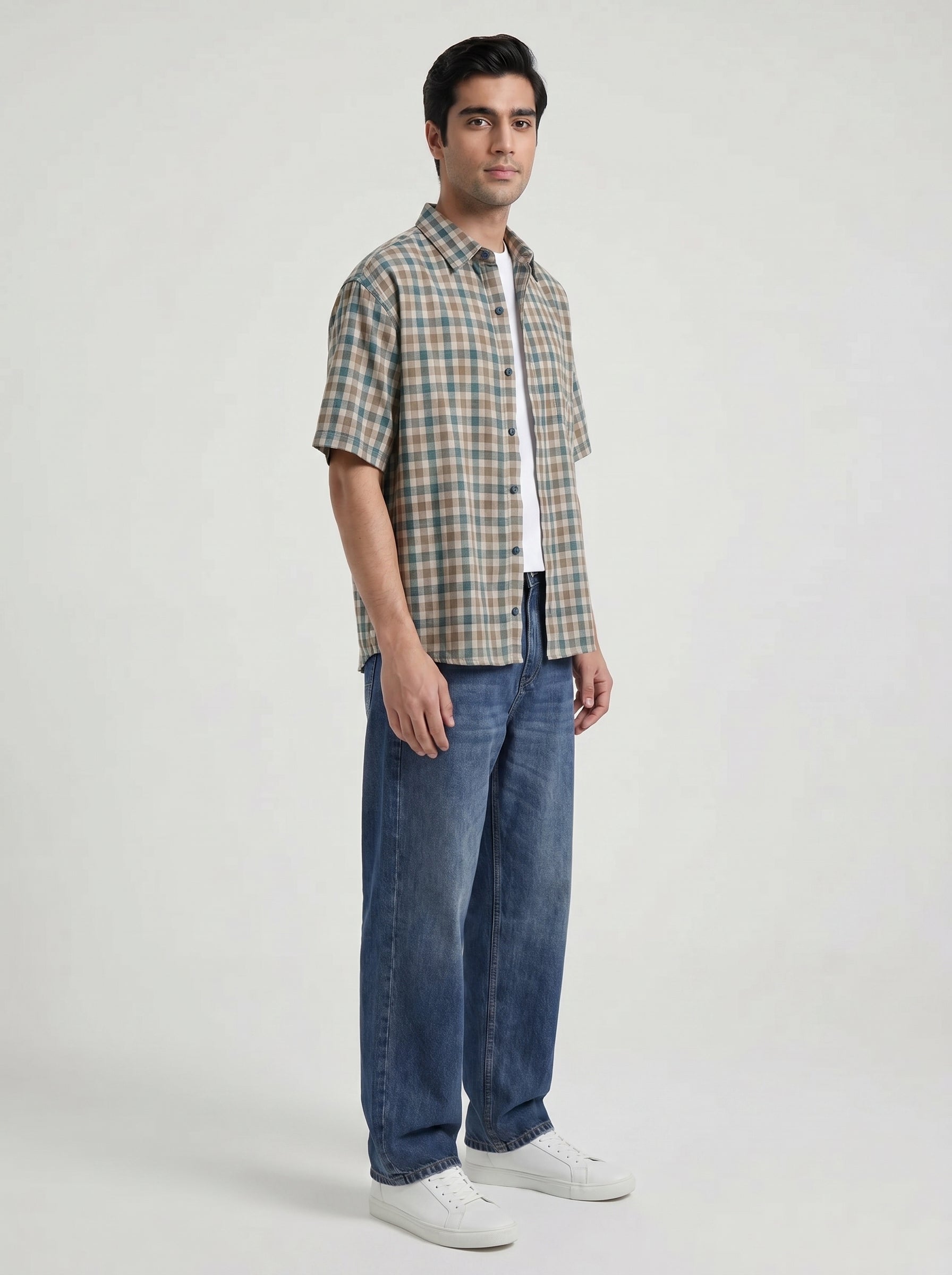 Green Boxy Shirt