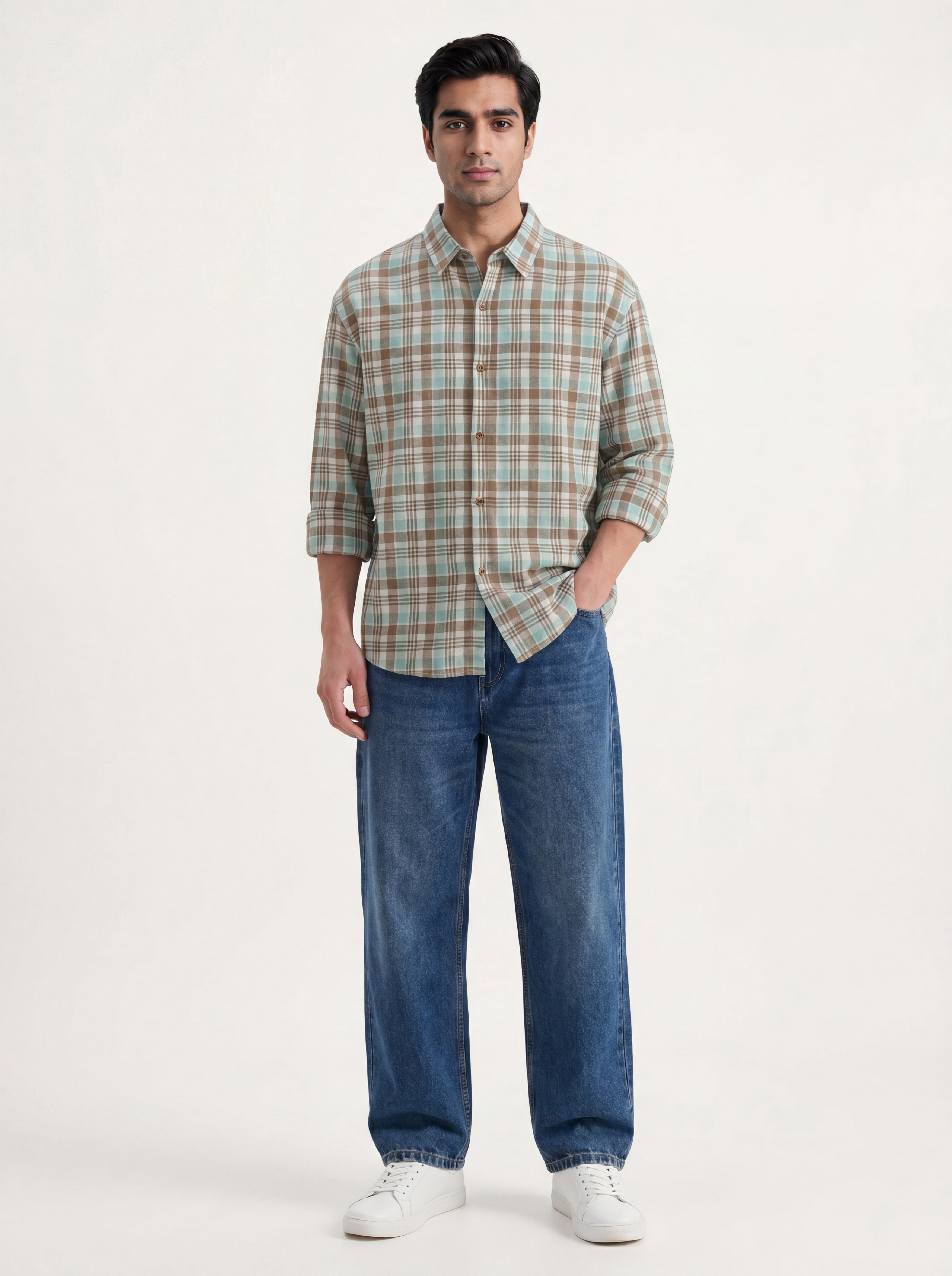 Green-Brown Shirt