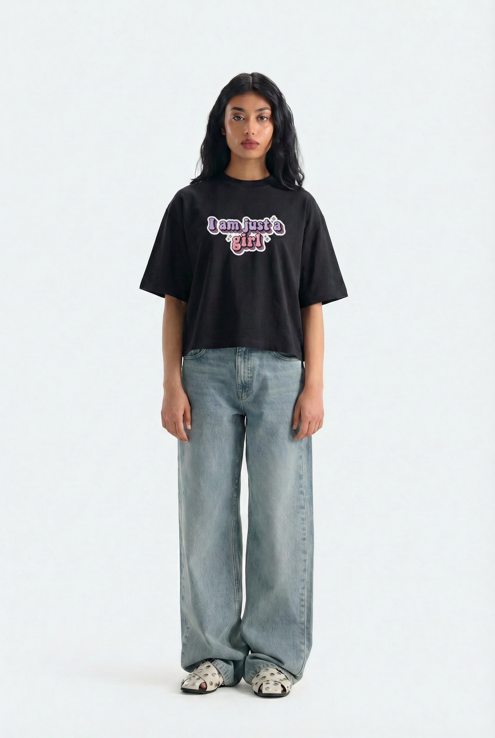 Just A Girl Crop Tee