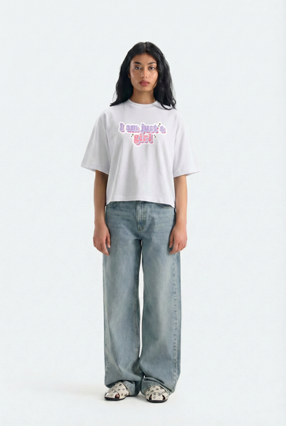 Just A Girl Crop Tee