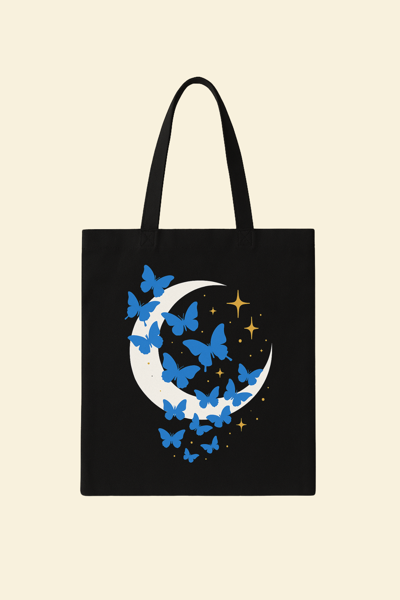 Moon Butterfly Canvas Bag